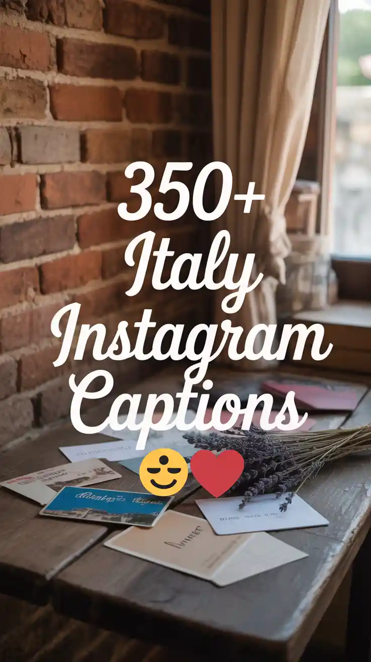 350+Italy Instagram Captions 🇮🇹