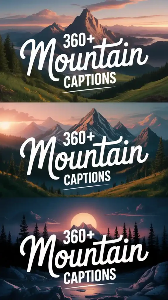 360+Nature Mountain Captions 