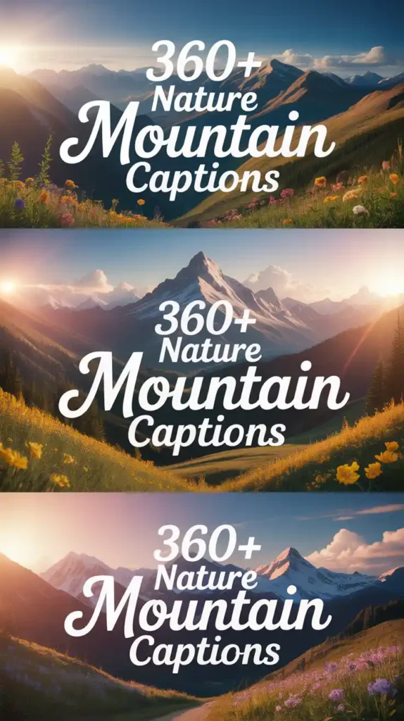 360+Nature Mountain Captions