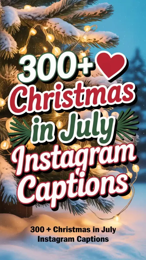 Christmas In July Instagram Captions