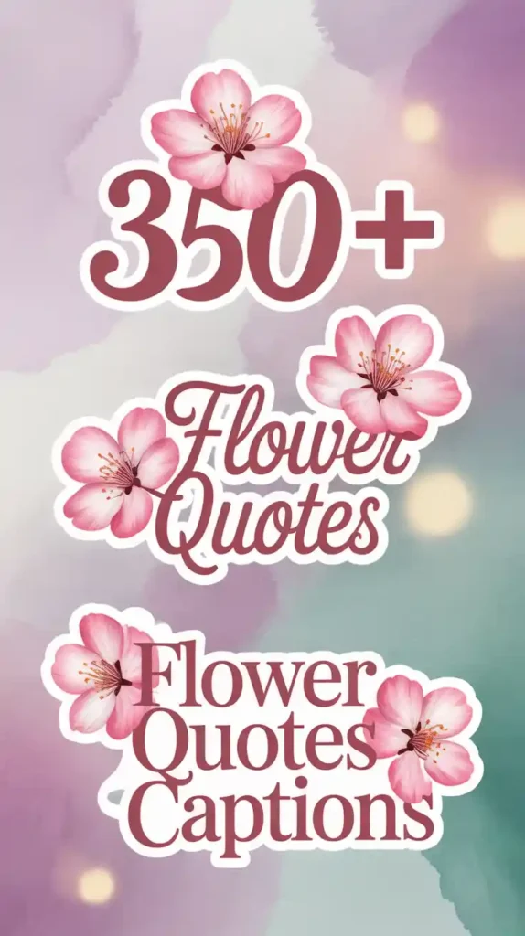 Flower Quotes Captions 