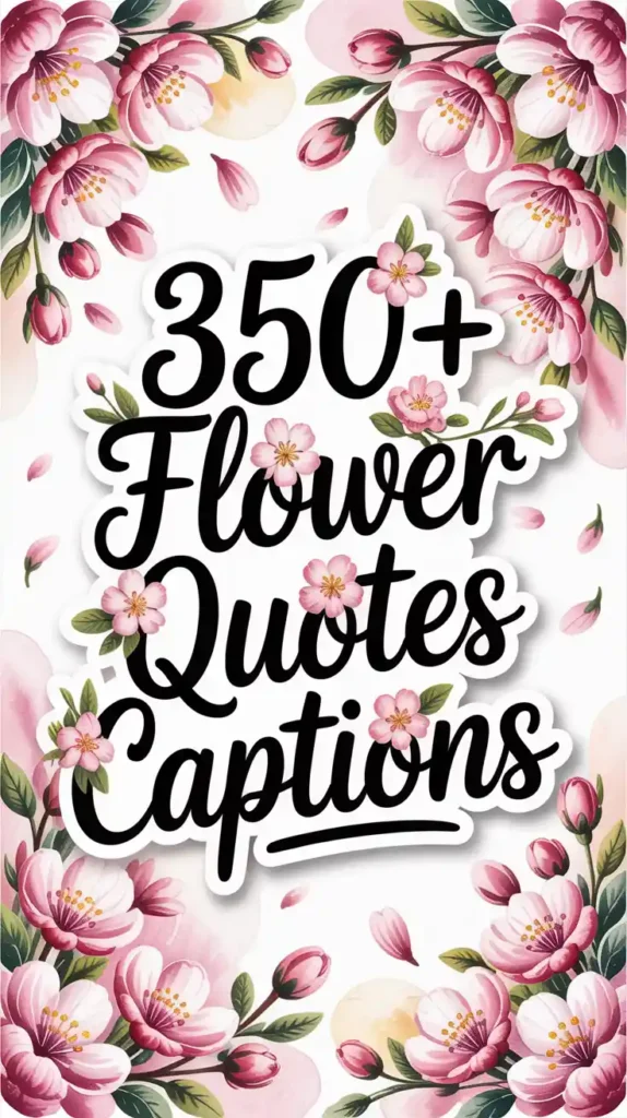 Flower Quotes Captions 