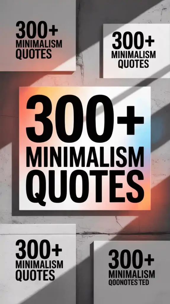 Minimalism Quotes