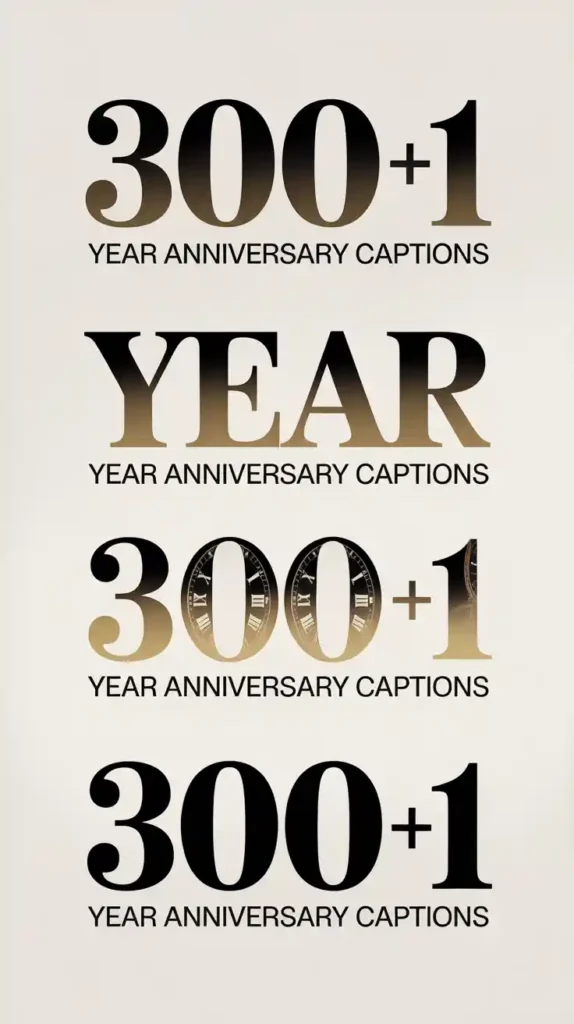 1 Year Anniversary Captions