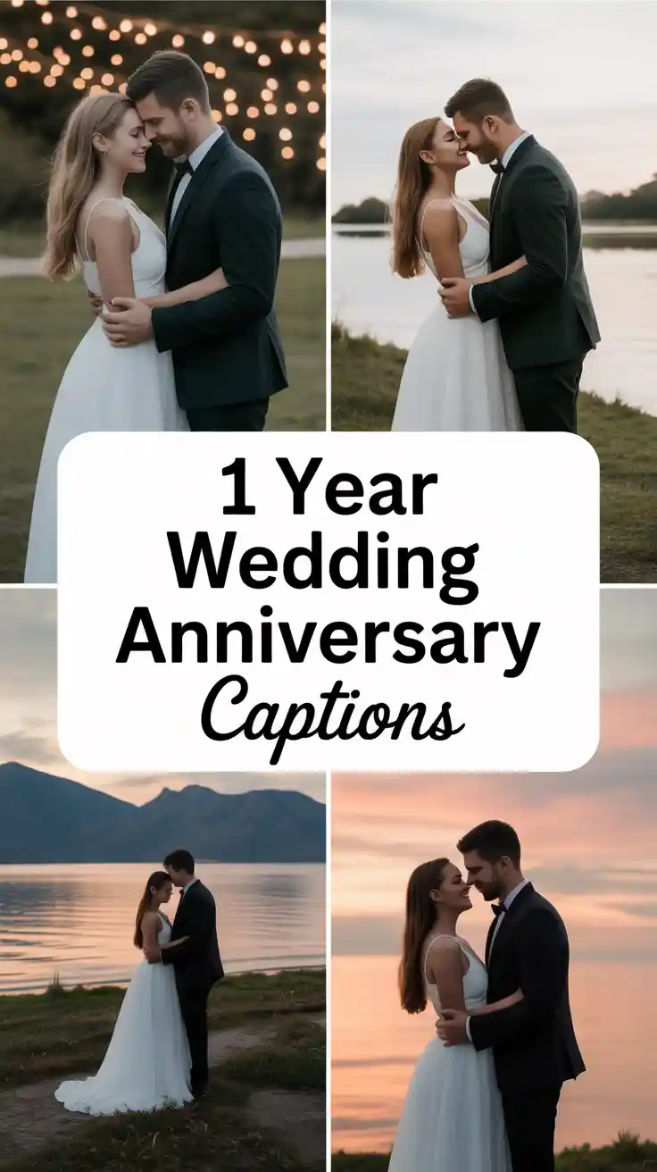 1 Year Wedding Anniversary Captions