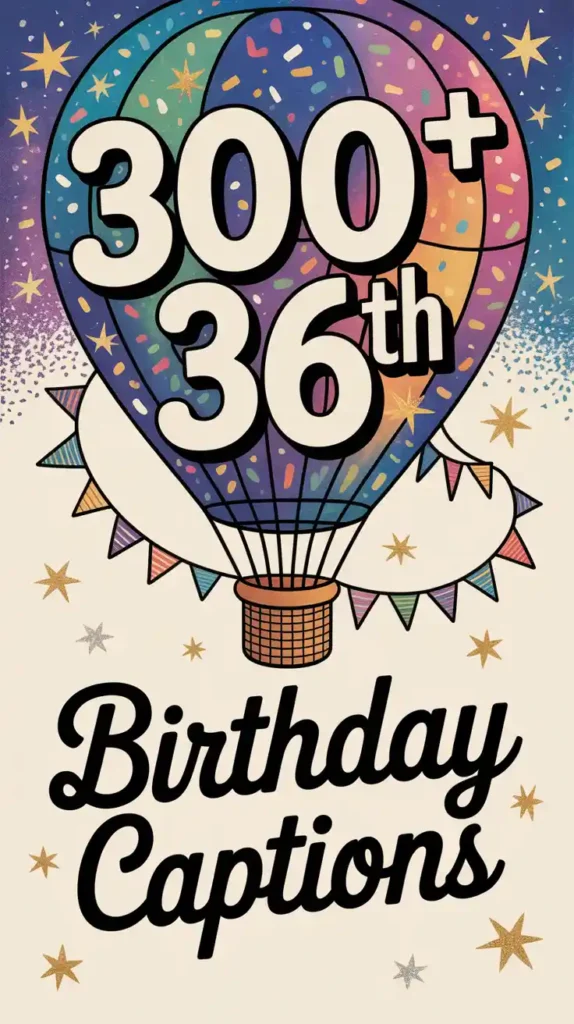 36th Birthday Instagram Captions