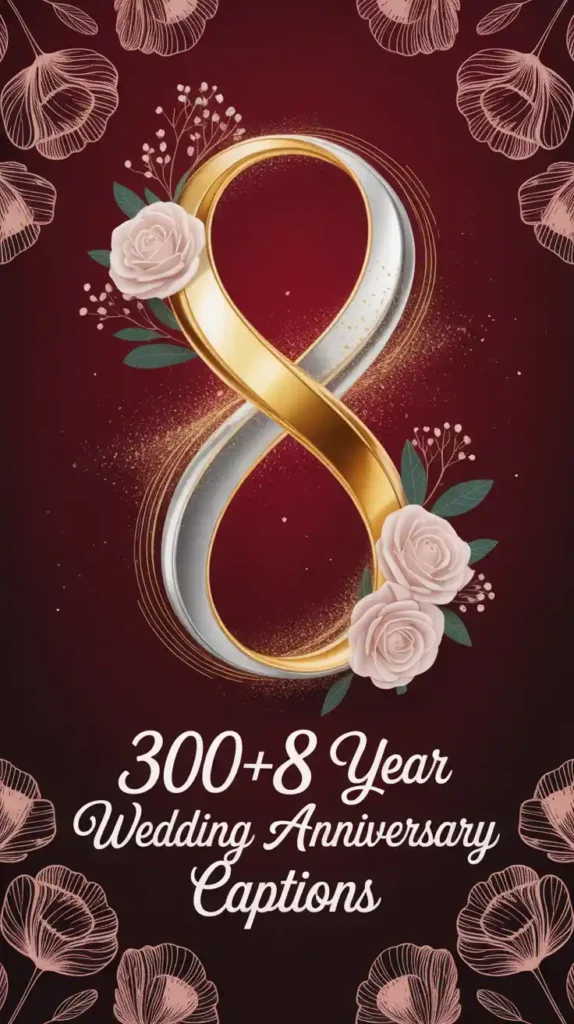8 Year Wedding Anniversary Captions
