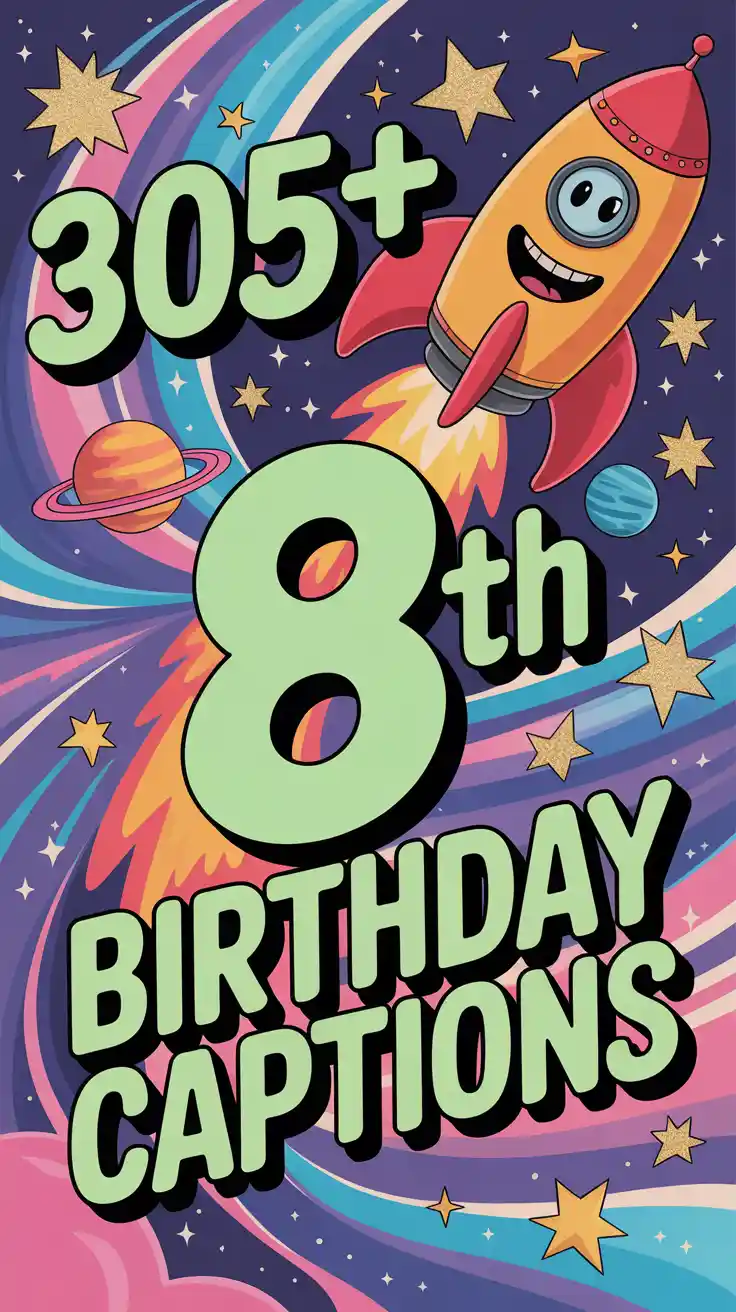 8th Birthday Instagram Captions