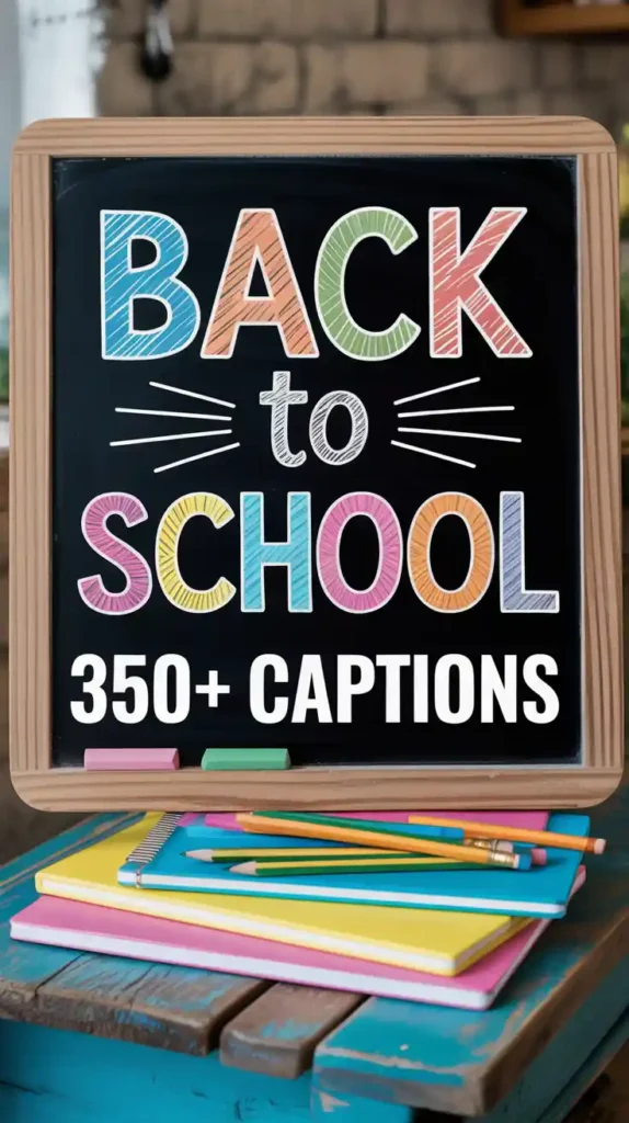 Back to School Captions