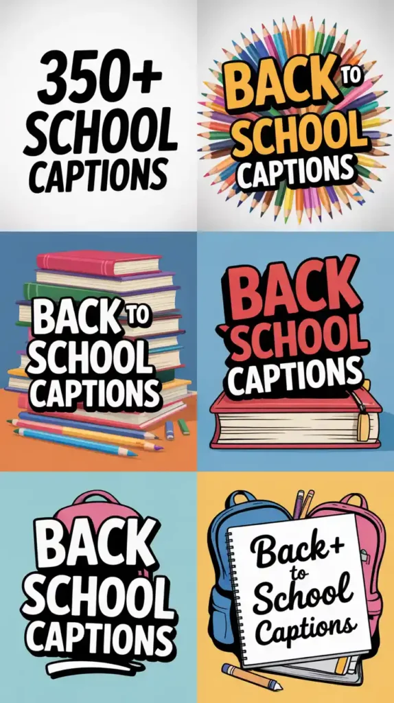 Back to School Captions