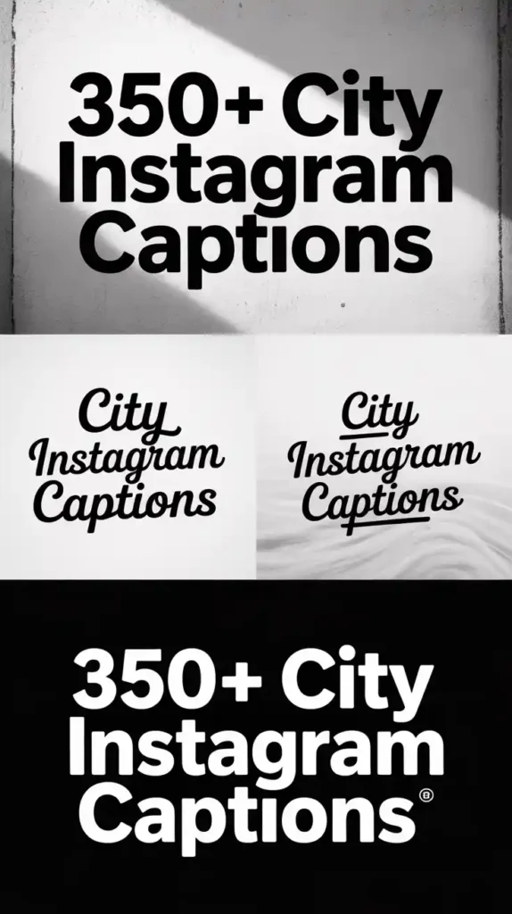City Instagram Captions