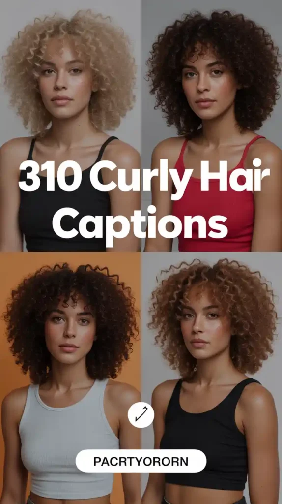 Curly Hair Captions