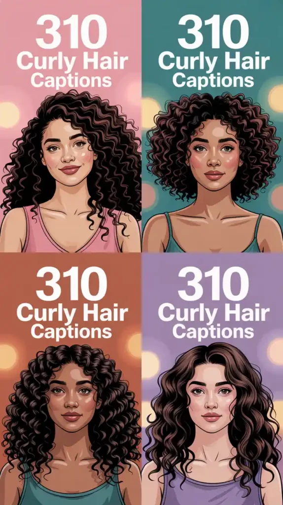 Curly Hair Captions
