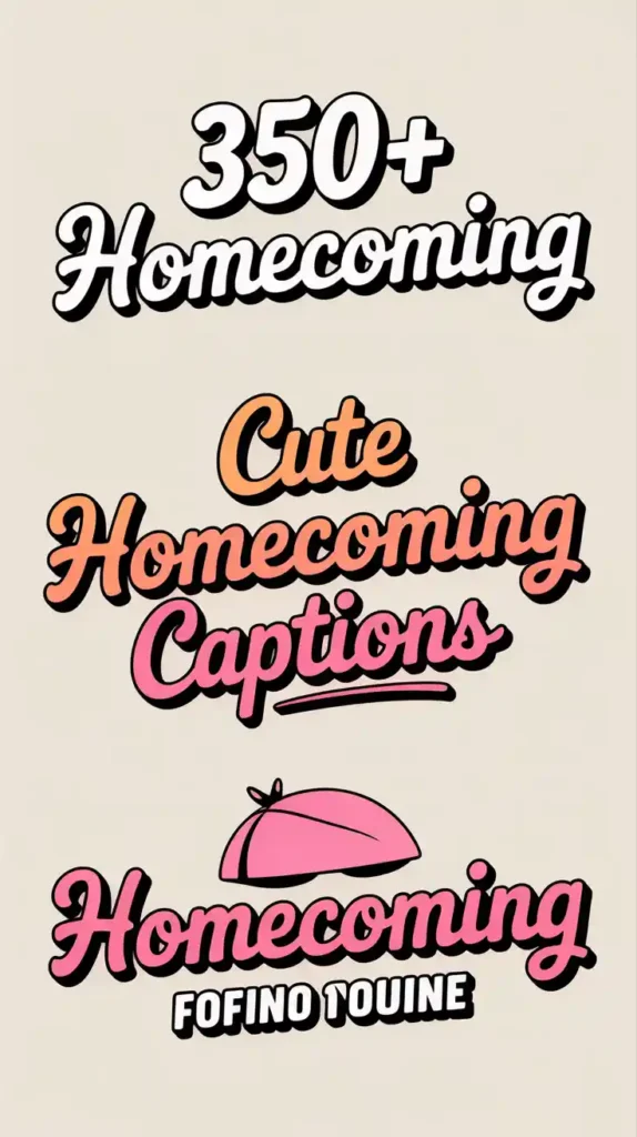 Cute Homecoming Captions