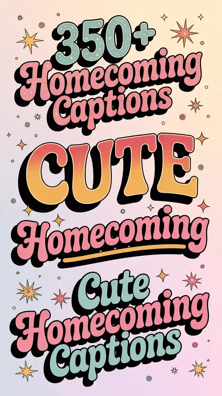 Cute Homecoming Captions