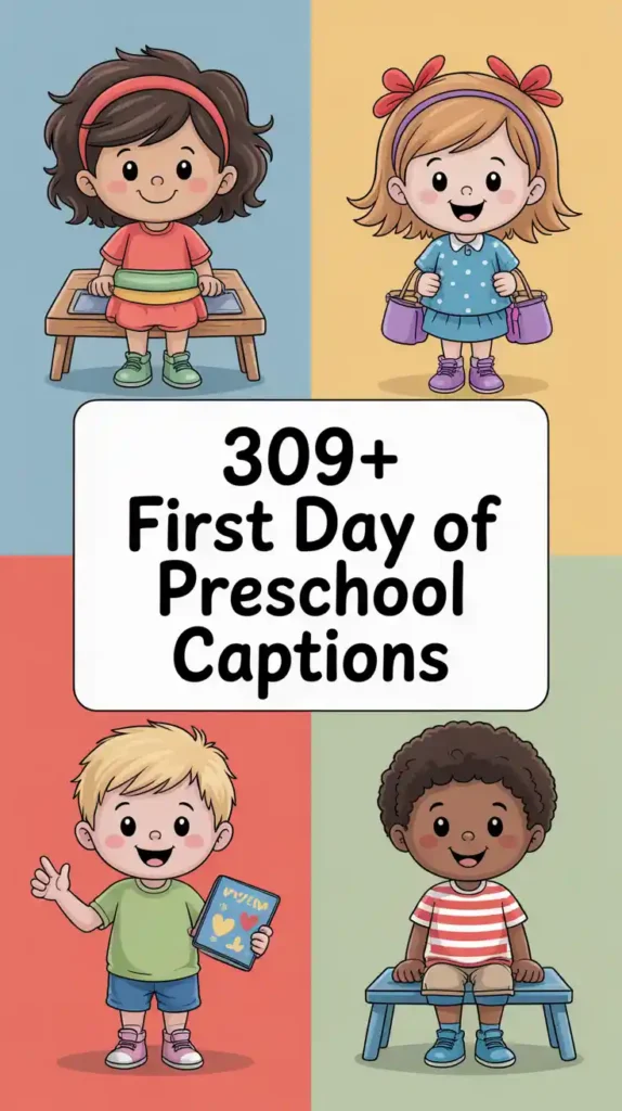 First Day of Preschool Instagram Captions