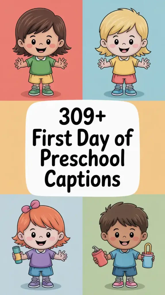 First Day of Preschool Instagram Captions