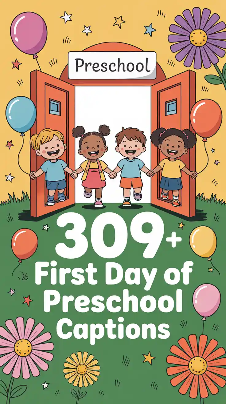 First Day of Preschool Instagram Captions