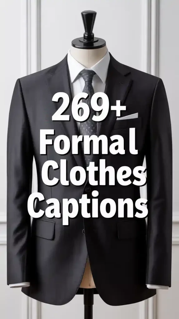 Formal Clothes Captions