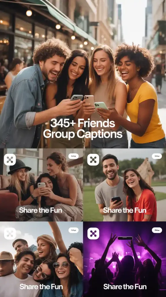 Friends Group Captions