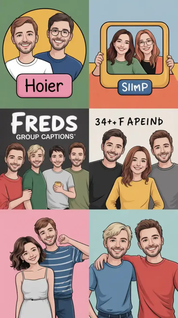 Friends Group Captions