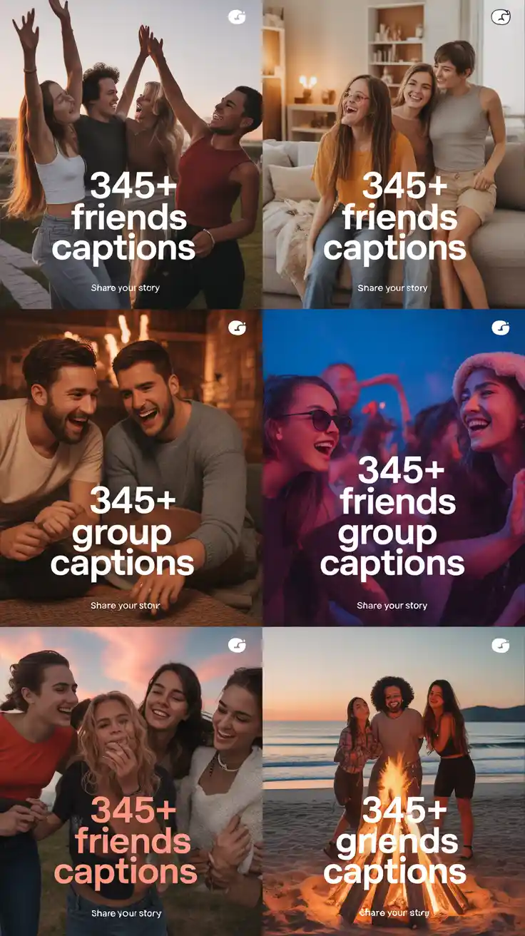 345+ Friends Group Captions
