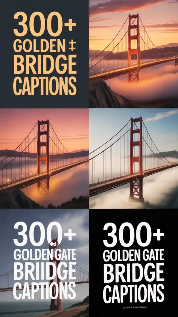 Golden Gate Bridge Captions
