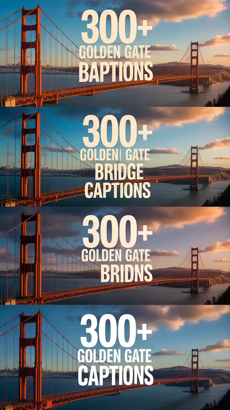 Golden Gate Bridge Captions