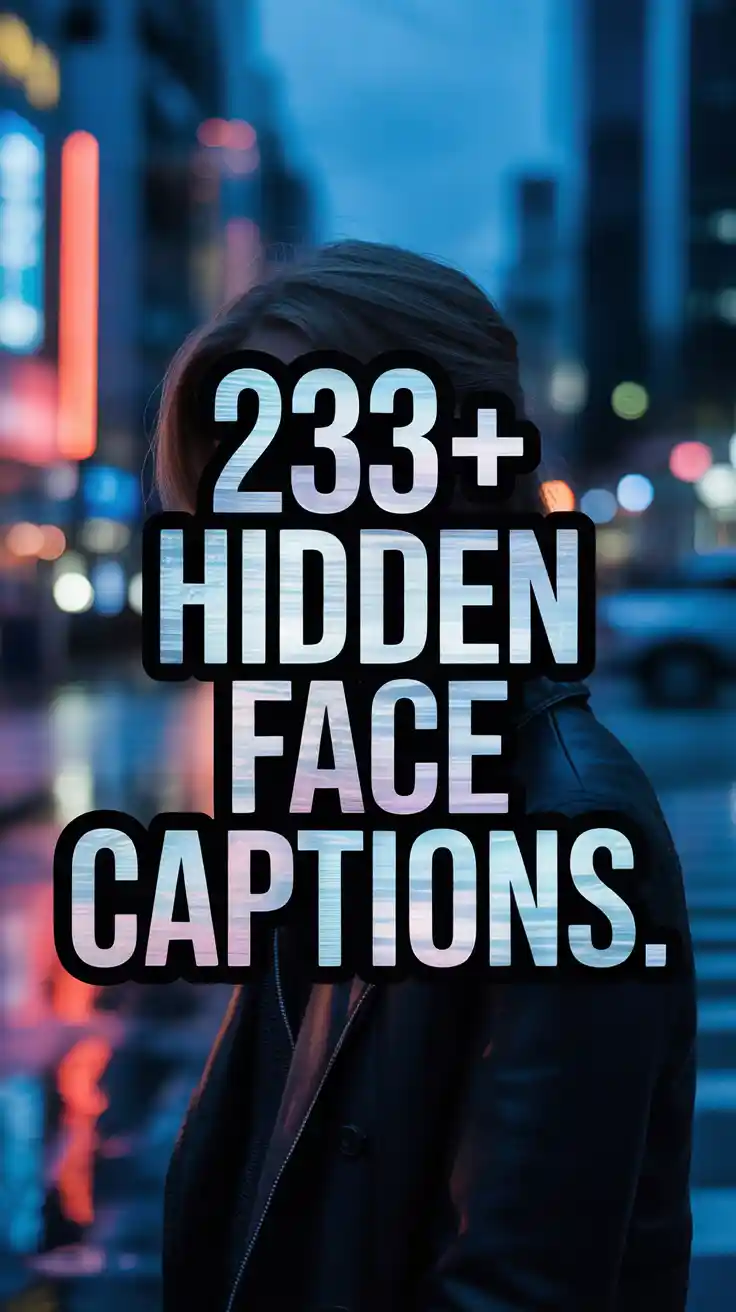 Hidden Face Captions for Instagram