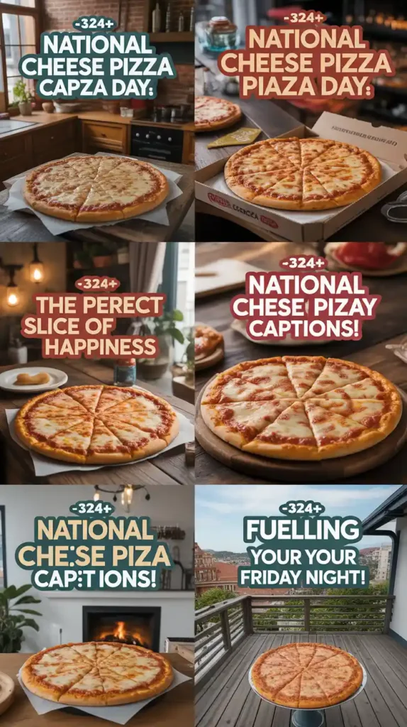 National Cheese Pizza Day Captions