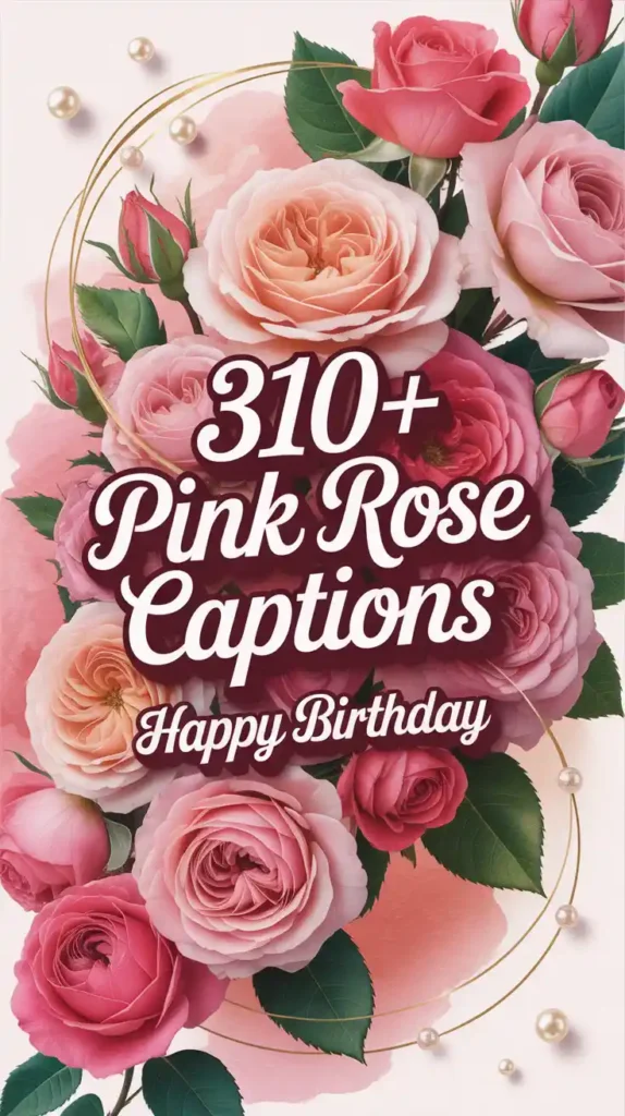 Pink Rose Captions