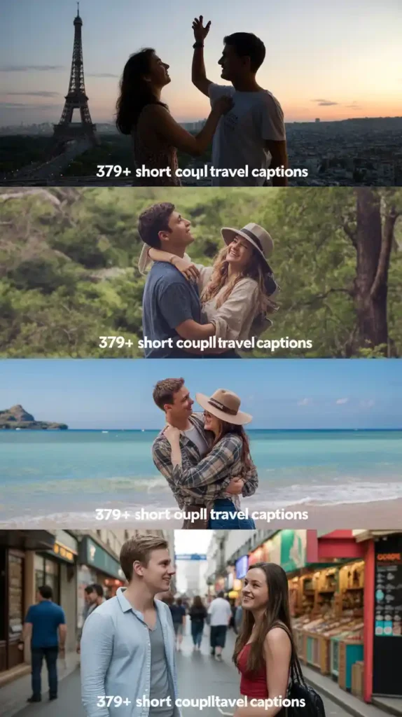 Short Couple Travel Captions