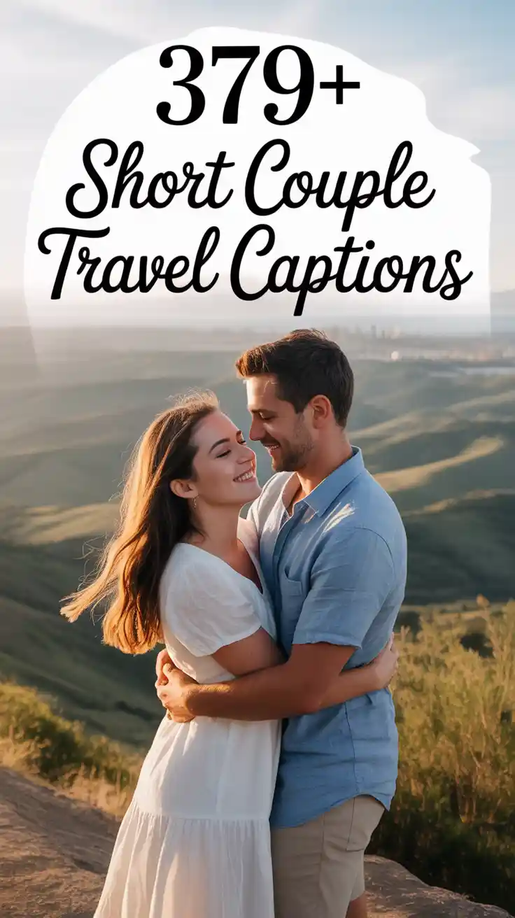 Short Couple Travel Captions