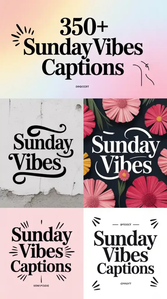 Sunday Vibes Captions