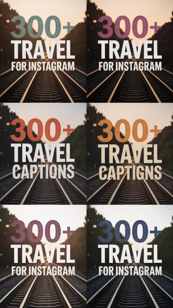 Train Travel Captions for Instagram