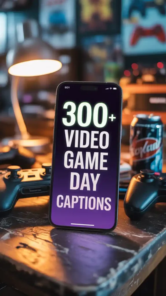 Video Game Day Captions