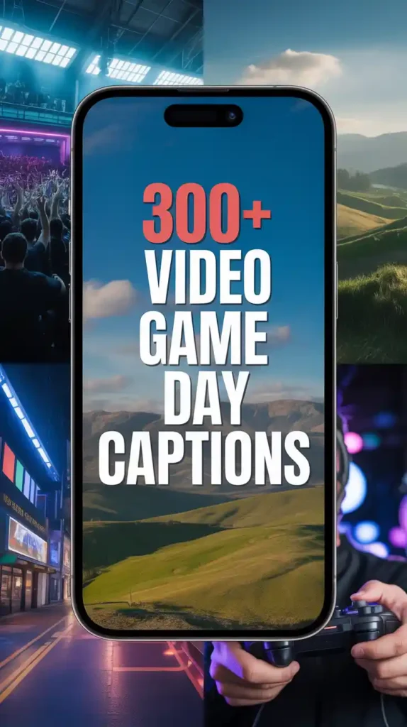 Video Game Day Captions