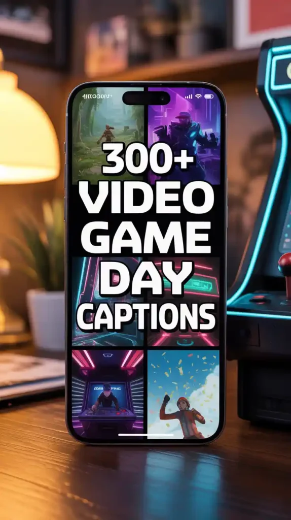 Video Game Day Captions