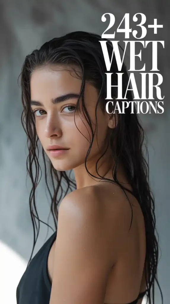 Wet Hair Captions