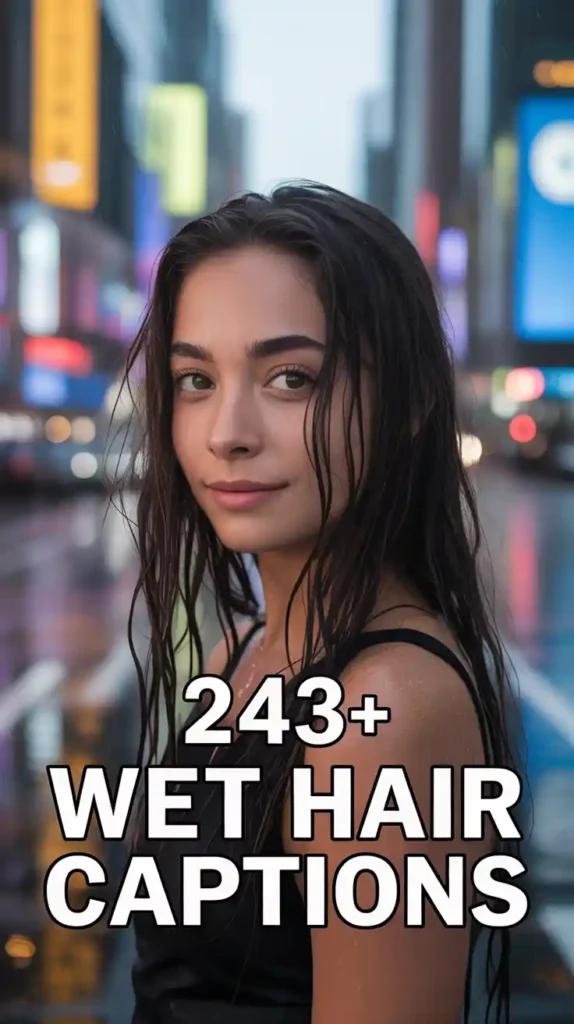 Wet Hair Captions
