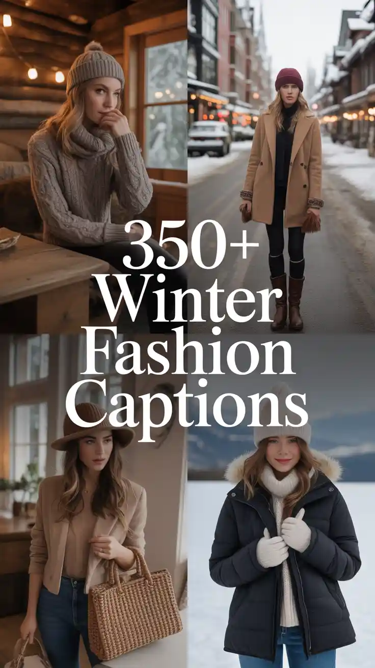 Winter Fashion Captions