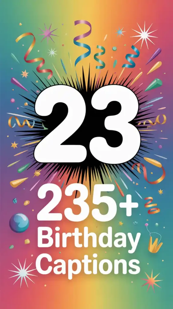 23rd Birthday Captions