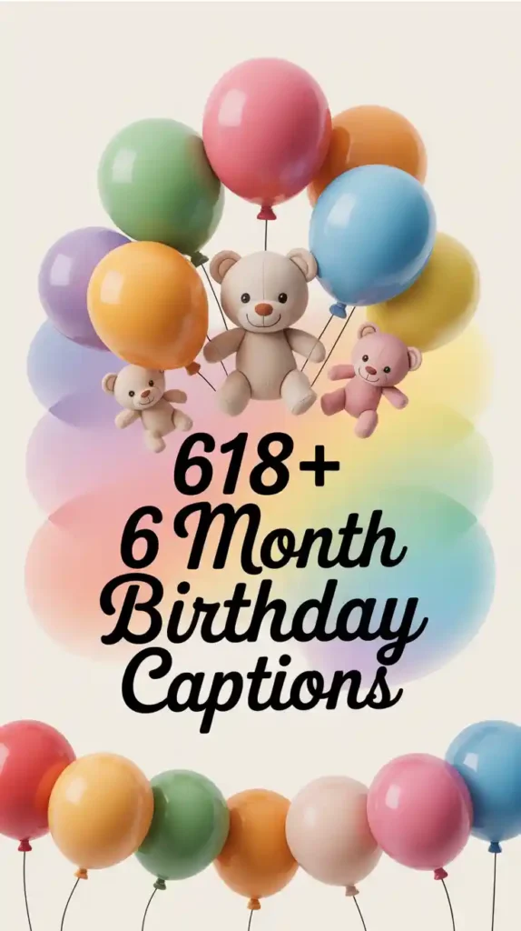 6 Month Birthday Captions