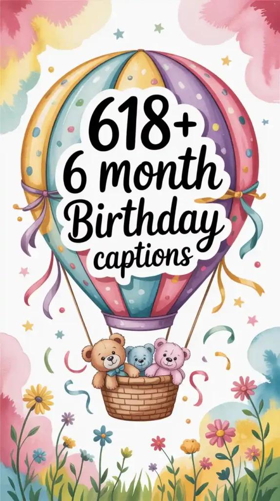 6 Month Birthday Captions