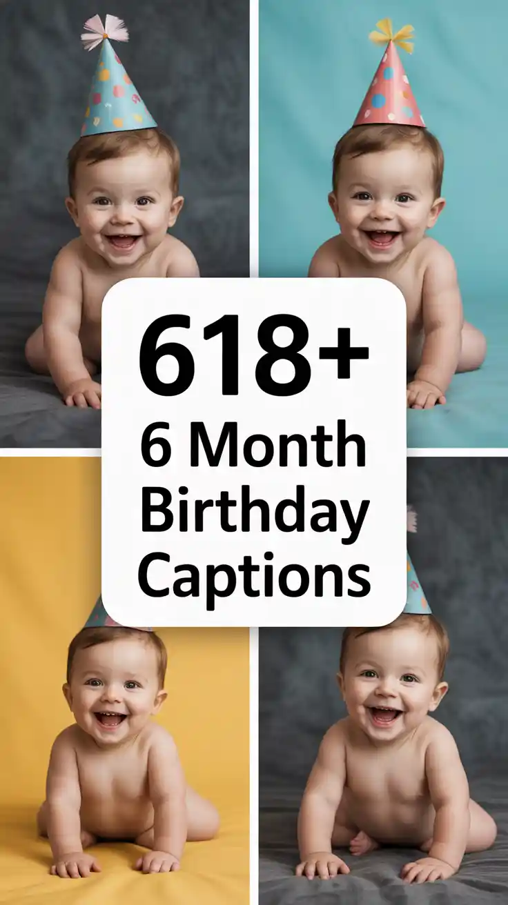 6 Month Birthday Captions