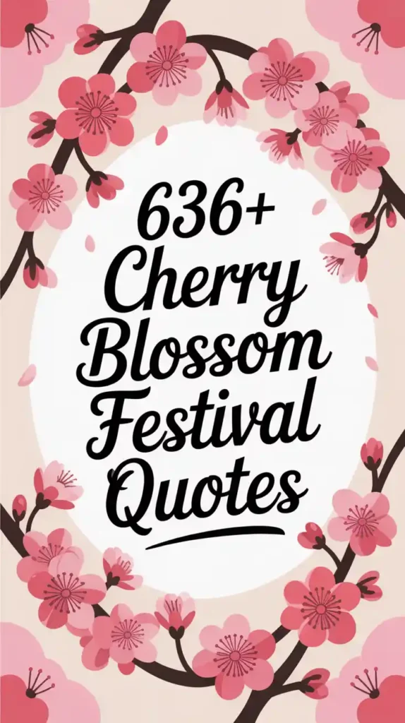 Cherry Blossom Festival Quotes