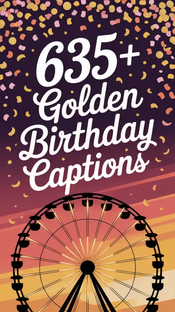 Golden Birthday Captions