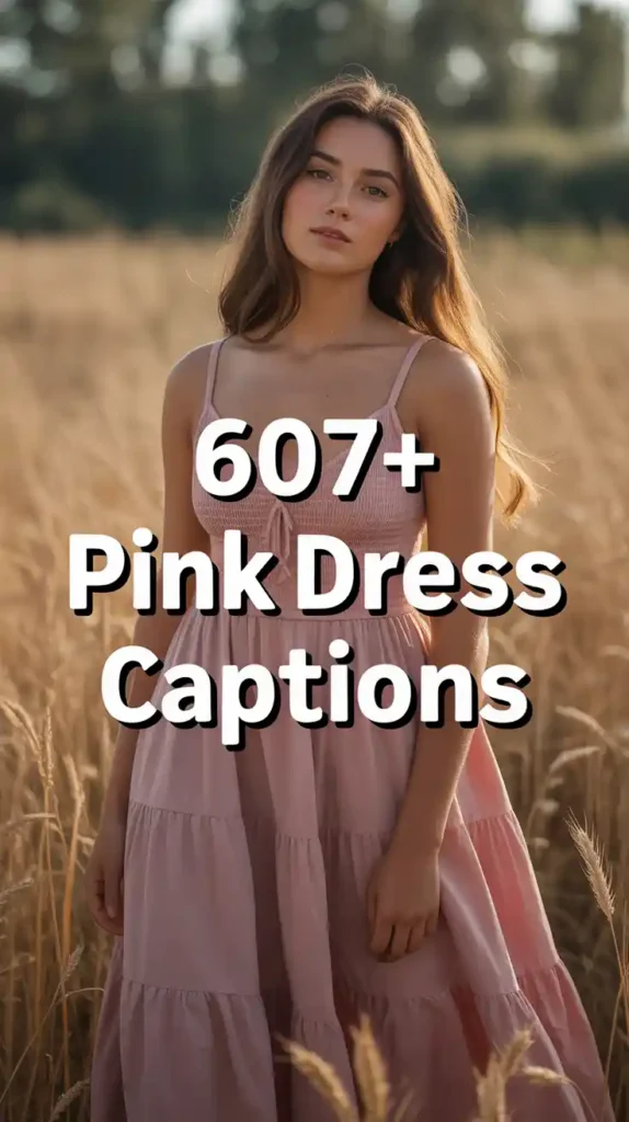 Pink Dress Captions
