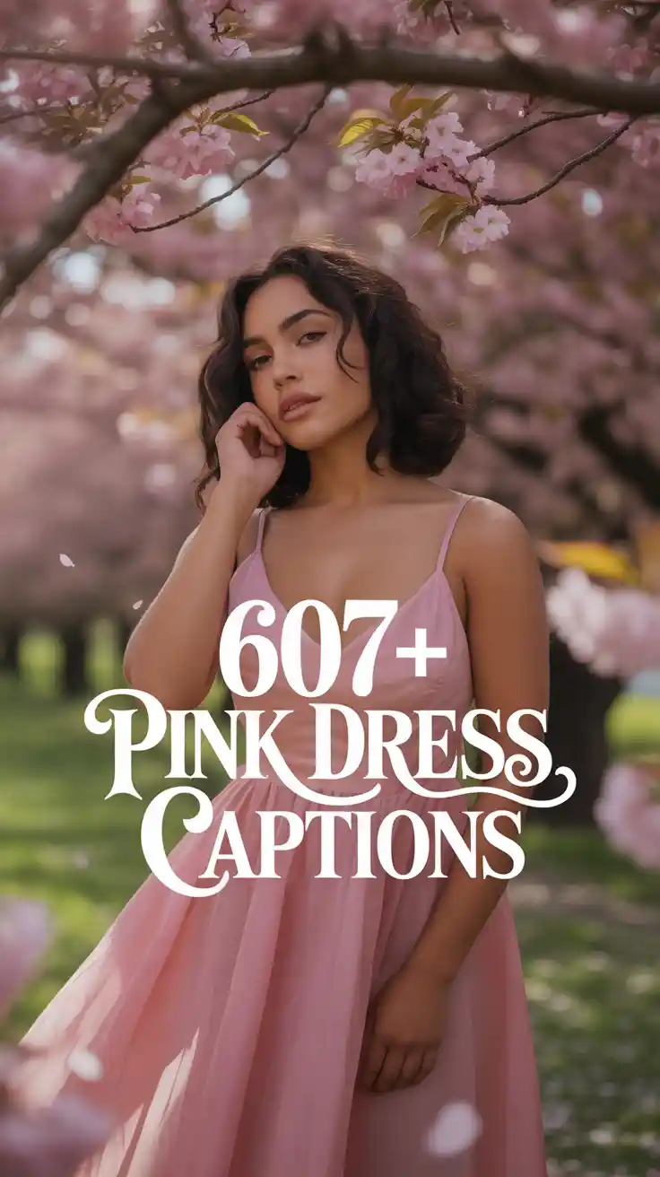 Pink Dress Captions