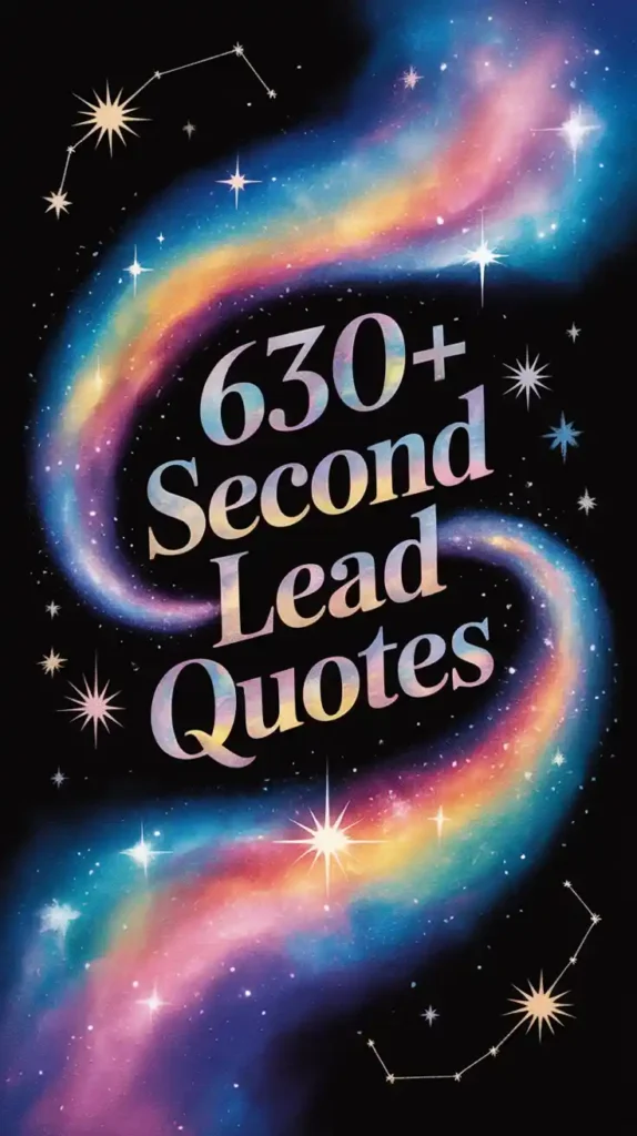 Second Lead Quotes
